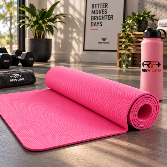 RepForm™ 3mm Yoga Mat | Non-Slip, Shock-Absorbing & Portable Fitness Mat