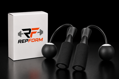 RepForm™ Dual Jump Rope | Cardio & Strength Training Without the Space