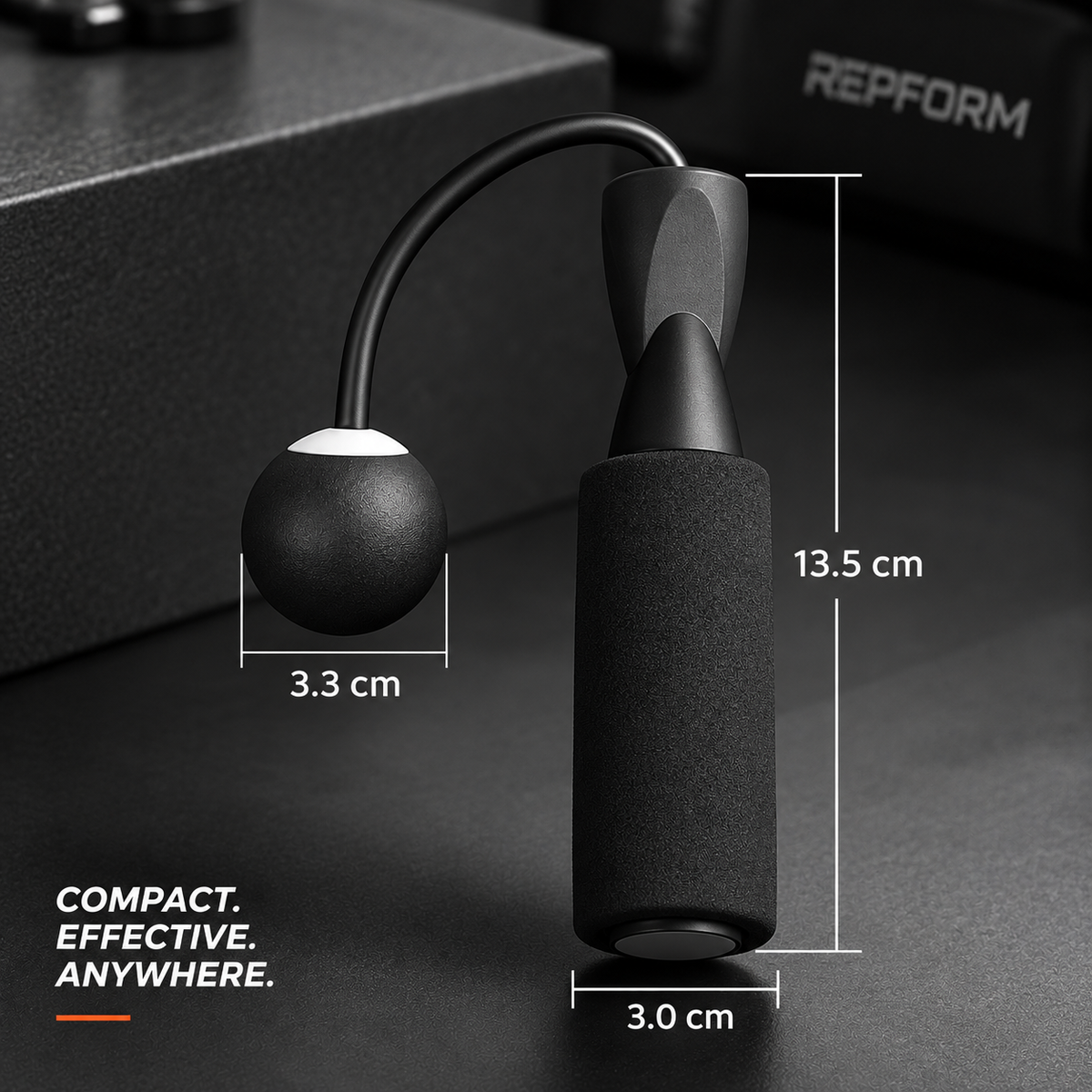 RepForm™ Dual Jump Rope | Cardio & Strength Training Without the Space