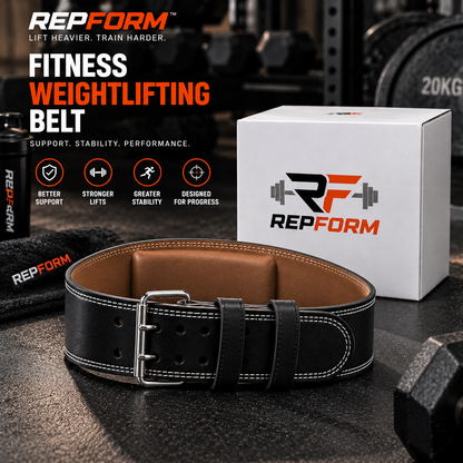 RepForm™ Gym Belt | Core & Lower Back Support for Lifts & Squats