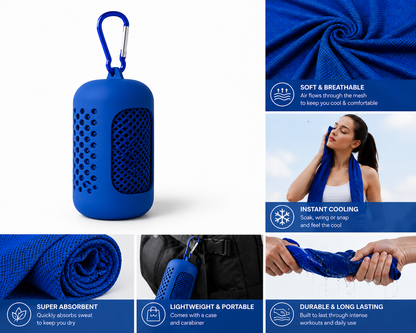 RepForm™ Microfibre Cooling Towel | Instant Relief for Sport & Gym