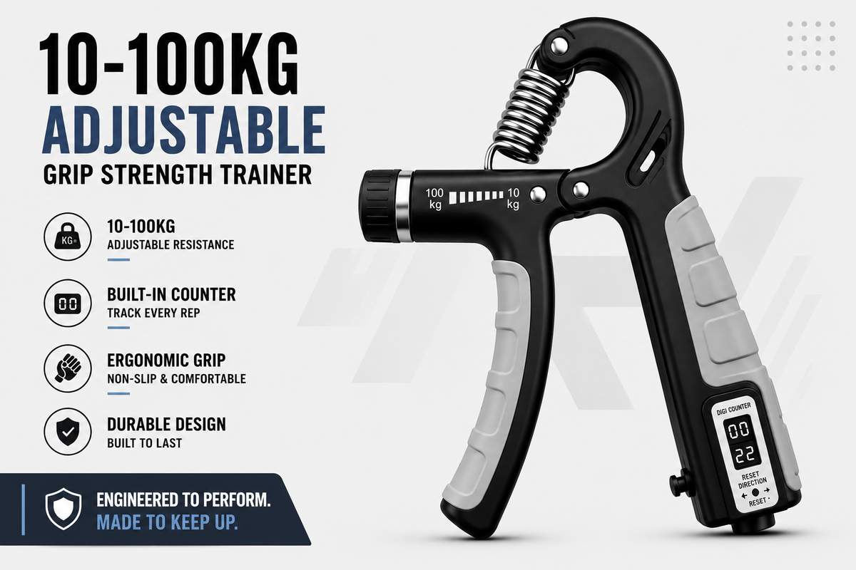 RepForm™ Performance Hand Gripper | 10–100KG Adjustable