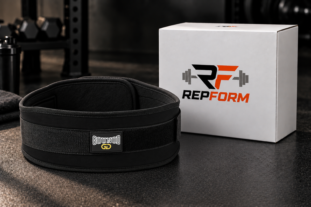 RepForm™ Powerlifting Belt | Maximum Back Support for Squats & Deadlifts