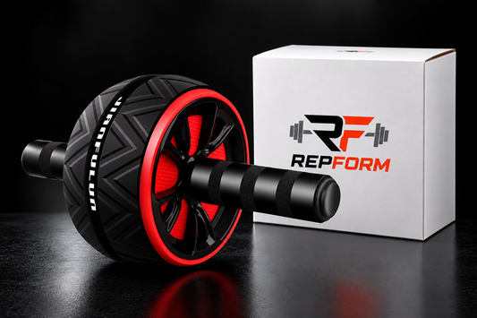 RepForm™ Pro Ab Wheel | Non-Slip Textured Roller for Total Upper Body Strength